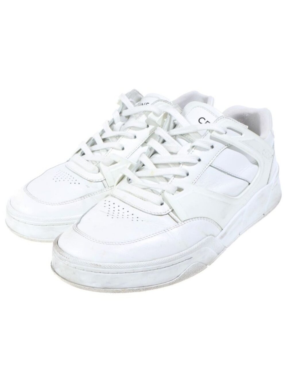 Celine Low Top Sneaker Leather Low Cut Sneakers White - Picture 2 of 6